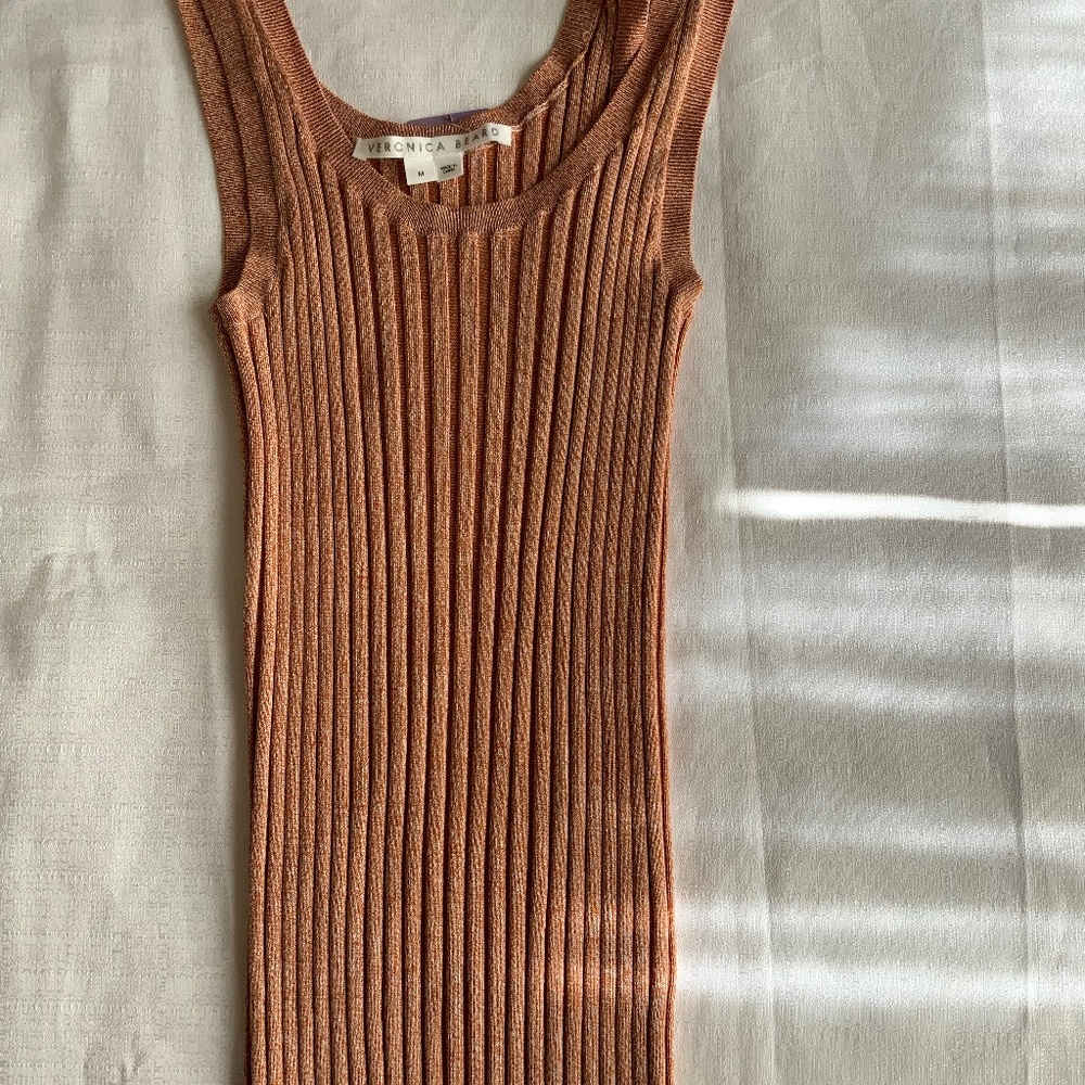 Veronica Beard rib knit tank top, Sz. M